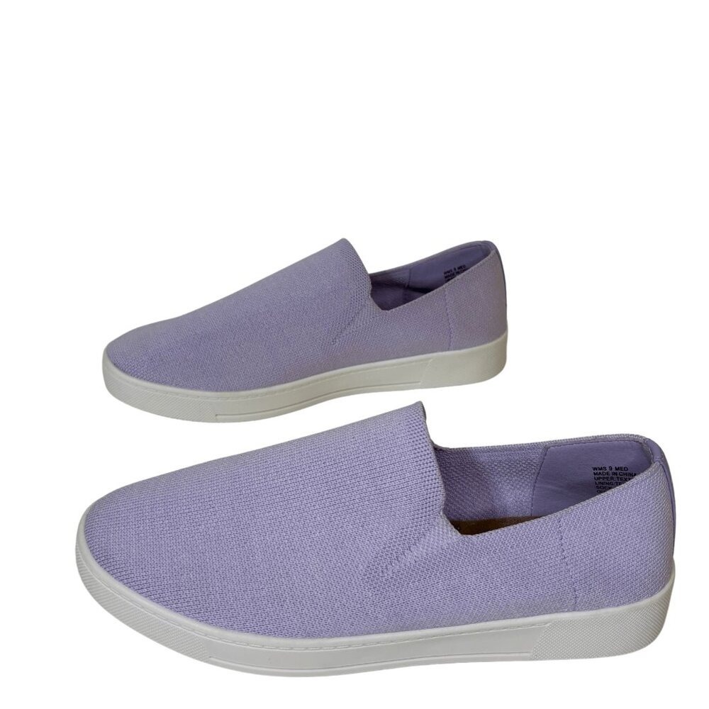 Sonoma Women Ortholite Slip On Comfort Knit Sneakers Size 9 Lilac Walking Travel